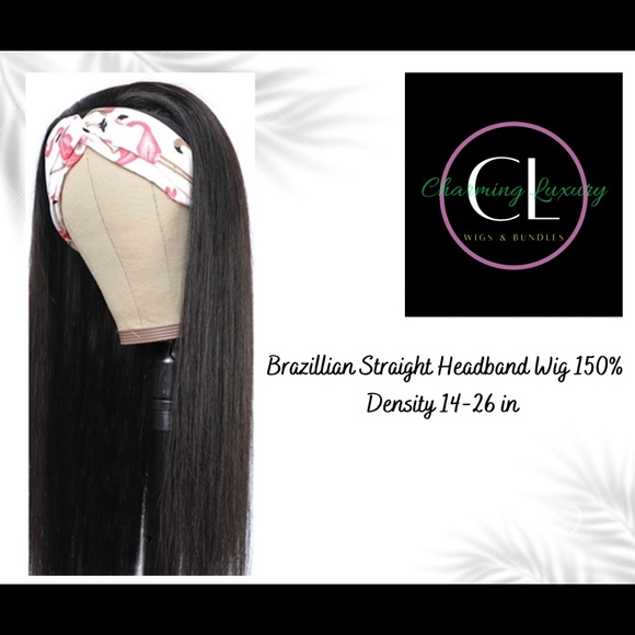 Brazilian Straight Headband Wig